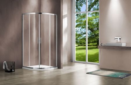 Душевой уголок Vincea Garda 80x80 VSQ-1G800CL профиль Хром стекло прозрачное, артикул VSQ-1G800CL