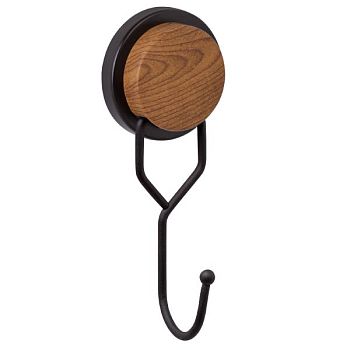 Крючок для ванной FIXSEN MAGIC WOOD FX-46005, черный/коричневый