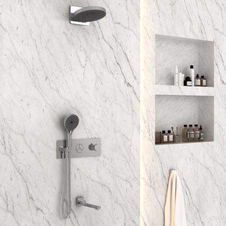 Душевой комплект Inspire VSFW-432TI1CH встраиваемый, хром, артикул VSFW-432TI1CH