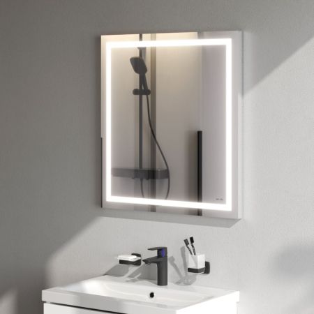 M91AMOX0651WG Универсальное зеркало настенное с контурной LED-подсветкой, 65 см, артикул M91AMOX0651WG