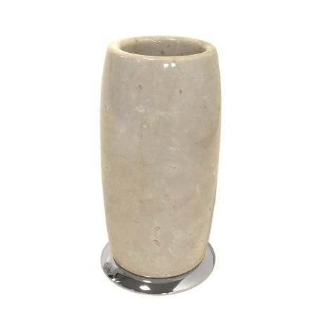 3SC Elegance MARMO Стакан настольный, цвет: мрамор botticino/хром