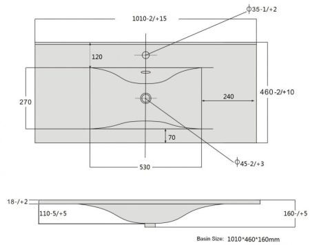 Тумба с раковиной SanVit Флай 100 kfly2100 в цвете Ral подвесная Желтый глянец