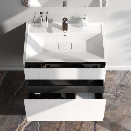 M50AFHX0803WM Inspire V2.0, База под раковину, подвесная, 80 см, 3 ящика, push-to-open, белый матовы M50AFHX0803WM Inspire V2.0, База под раковину, подвесная, 80 см, 3 ящика, push-to-open, белый матовы