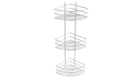 Полка Fixsen угловая трехэтажная цвет серый (FX-710-3), артикул FX-710-3