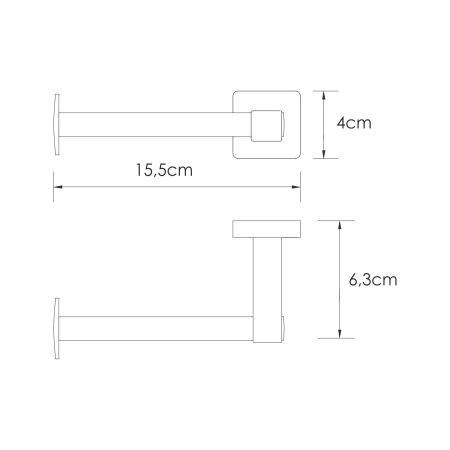 Rhin K-8796 Держатель туалетной бумаги, артикул K-8796
