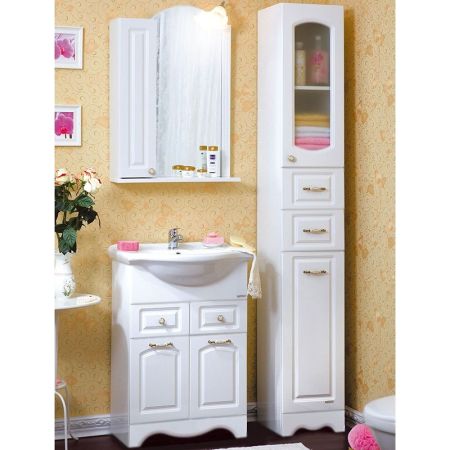 Тумба под раковину Бриклаер Анна 60 Белая, артикул 4627125412226