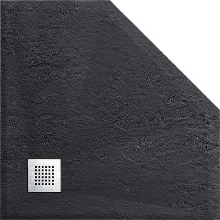 Душевые поддоны Vincea Поддон для душа из искусственного камня VST-4SP9090A, 900*900*25, антрацит,, артикул VST-4SP9090A