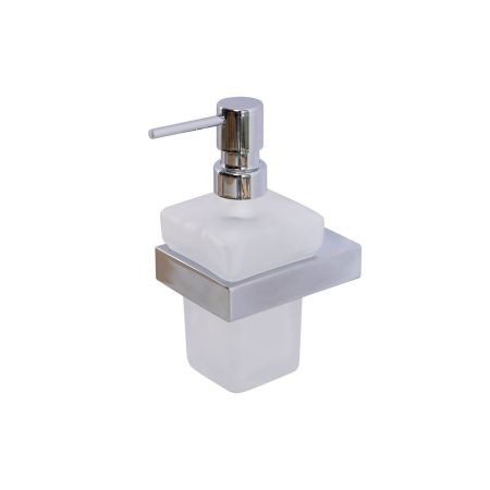 SLIDER-SOIS-V-01 Диспенсер для мыла подвесной, стекло, исполнение хром, артикул SLIDER-SOIS-V-01
