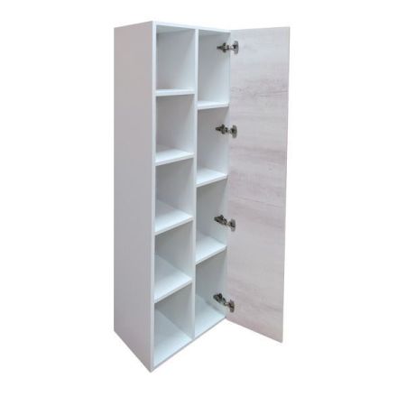 Шкаф пенал Comforty Прага 45 4136272 подвесной Дуб белый, артикул 4136272