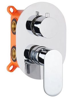 AQG Beta, встраиваемый смеситель для душа на 3 выхода, с дивертером, цвет хром