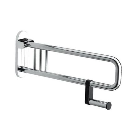 Colombo Complementi Поручень для инвалидов, 65см., с держателем для т/б., цвет: хром, артикул B9729.CR