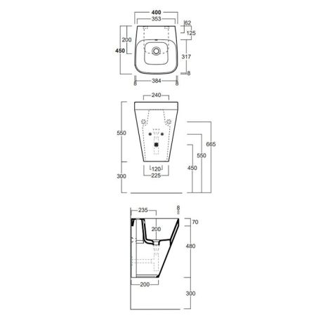SIMAS Комплект крепежей для подвесного унитаза/биде, артикул F85