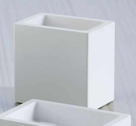 Stil Haus Rettangolo, настольная стакан, цвет белый, артикул 1202(BI)