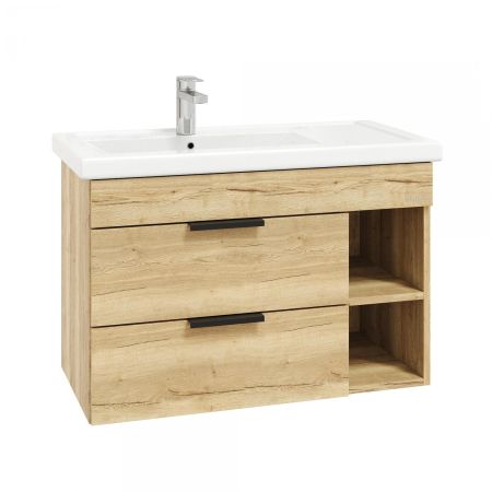 Тумба Onika Легран 80 подвесная, дуб галифакс (ум. Фостер 80 Пр.), артикул 108047