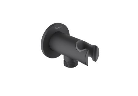 Шланговое подсоединение с держателем AQUATEK, матовый черный AQ2460MB Шланговое подсоединение с держателем AQUATEK, матовый черный AQ2460MB