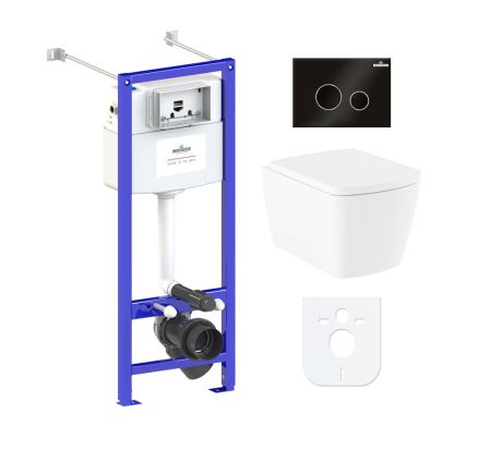 Комплект 6 в 1 Lavinia Boho Aveo Rimless 77050216, премиум со стеклянной клавишей, артикул 77050216