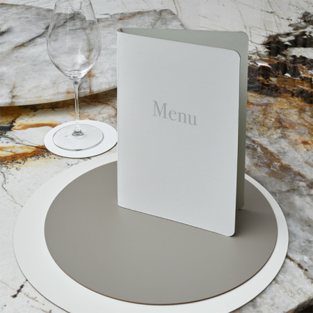 ADJ Овальный плейсмат, 47,5x35 см., цвет: серый/черный, артикул 0001.03/01