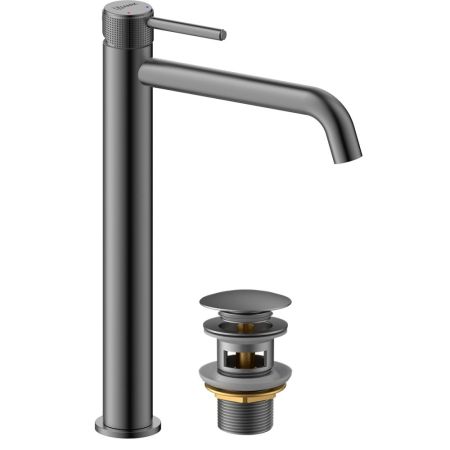 Смеситель Lemark Beluga для раковины высокий (LMF-8015B-GM), артикул LMF-8015B-GM