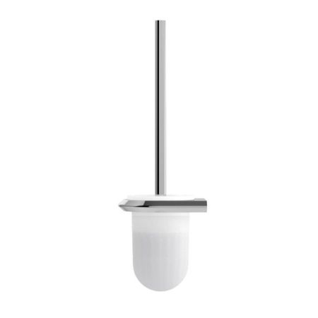 LINER-TBS-V-GM Ёршик для унитаза, подвесной, стекло, исполнение оружейная сталь, артикул LINER-TBS-V-GM