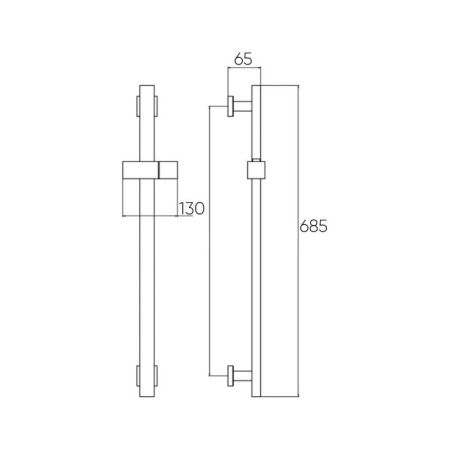 Душевой гарнитур Bronze de Luxe 980, хром, артикул 980