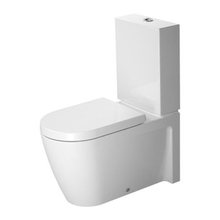Duravit Унитаз моноблок приставной  725х370 мм, слив универсальный, с креплением,цвет белый, артикул 2129090000