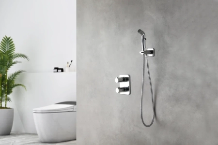 Смеситель Lemark Yeti термостатический с гигиеническим душем (LM7820С), артикул LM7820C