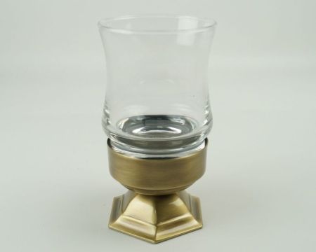 Stil Haus Marte, настольный стеклянный стакан, цвет бронза, артикул MA10AP(25)