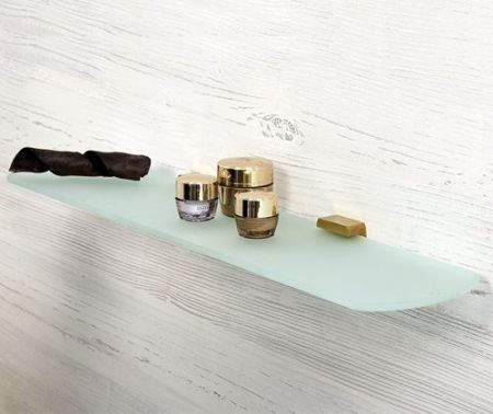 Стеклянная полка WasserKRAFT Sauer K-7924 Золото глянцевое, артикул K-7924