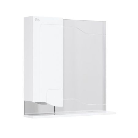 Шкаф-зеркало Onika Веронэлла 75 белый, левый, артикул 207521