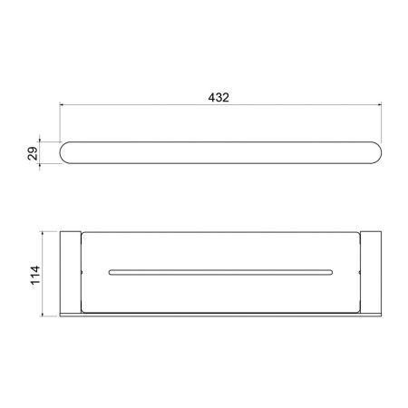 Полка Timo Saona золото шлифованное (13073/20), артикул 13073/20