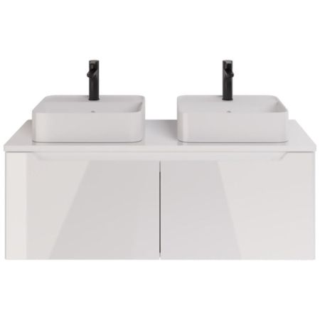 Тумба под раковину подвесная Dreja W 125 см, белый, артикул 99.9400