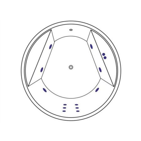 Ванна EXCELLENT Great Arc 160 "LINE" (бронза)