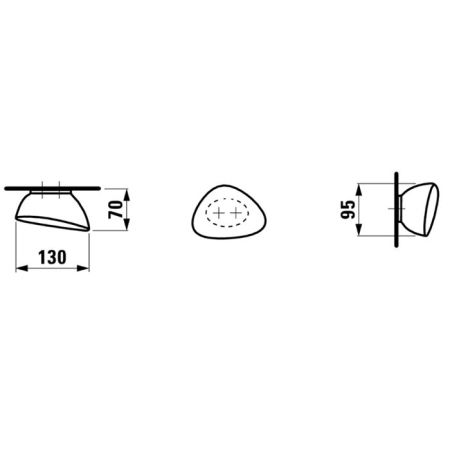 Laufen Alessi One Крючок для полотенец керамический, цвет: белый, артикул 8.7097.6.000.000.1