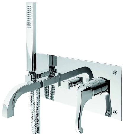 Внутристенный комплект Ares с ручным душем для ванной, цвет хром, артикул 76051CR