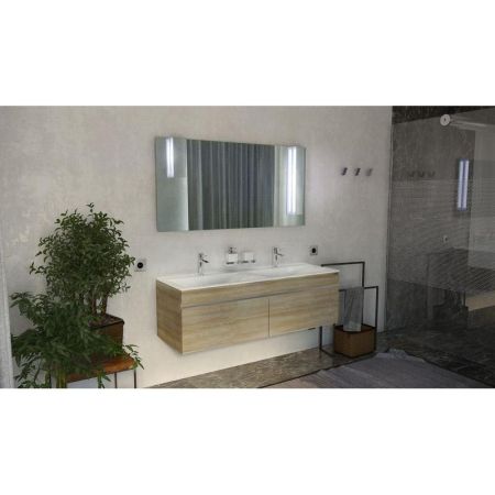 Тумба под раковину Velvex Pulsus 140 tpPUL.140-25 Лен, артикул tpPUL.140-25