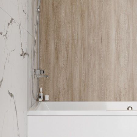 Шторка на ванну 60х140 см Maretti Marta MA41F6014099-015, профиль хром, артикул MA41F6014099-015