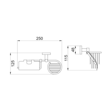 Держатель для туалетной бумаги D-Lin D242111, черный