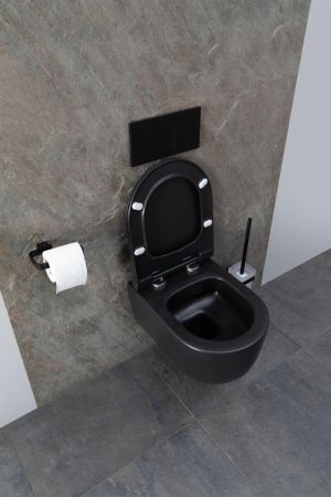 Чаша подвесного унитаза Allen Brau Priority 4.31002.31 черный матовый, артикул 4.31002.31