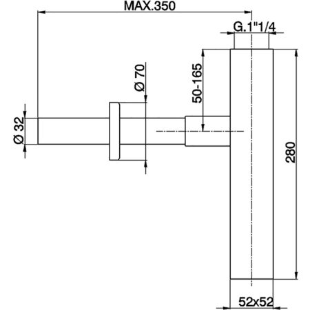 CISAL Сифон 1"1/4, цвет золото, артикул ZA00408024