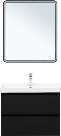 Тумба под раковину Aquanet Вега 2.0 70 черный, артикул 00337954
