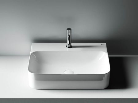 Умывальник AURA с 1 отверстием для смесителя, без перелива 600*470*135мм CN2001