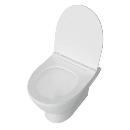 Унитаз подвесной Maretti Ritta безободковый с микролифтом, RI10PBM53-844, белый, артикул RI10PBM53-844