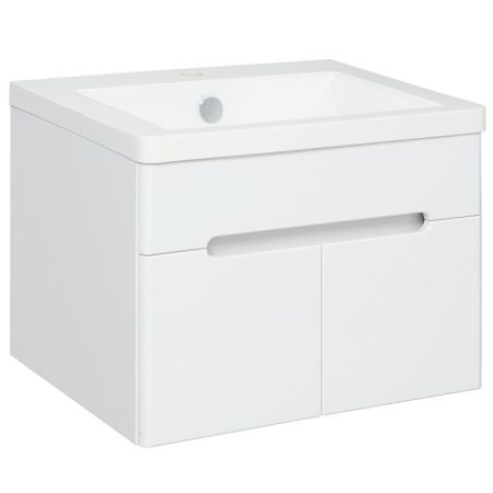 Тумба под раковину Runo Парма 60 4620750029081 подвесная Белая