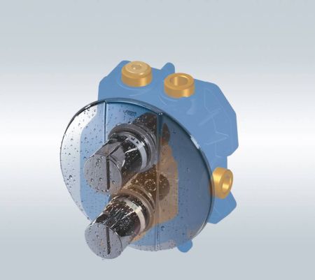 Встраиваемая часть центрального термостатического смесителя GROHE Rapido T, хром (35500000)