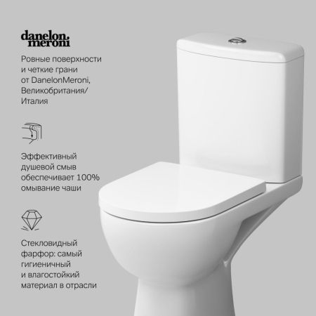 C85C8600SC Sunny унитаз-компакт FlashClean с сид м/лифт, артикул C85C8600SC