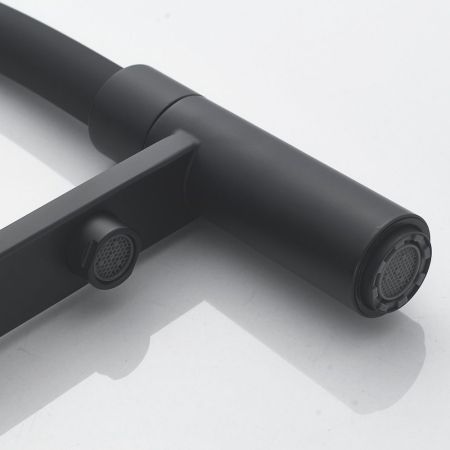 Смеситель для кухни с подключением фильтра Shevanik S178H, черный