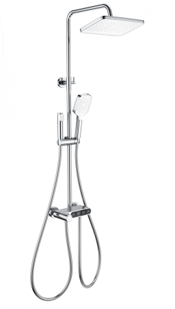 Душевая система с термостатом WONZON & WOGHAND MUSE Corno, Хром (WW-B3112-CR), артикул WW-B3112-CR
