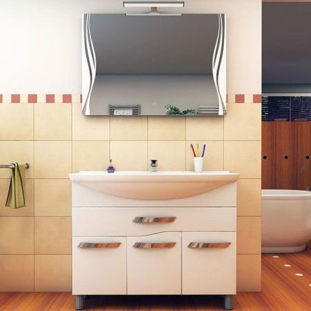 Тумба под раковину Vigo Martina 105 Белая, артикул Martina-1-1050(Элеганс)