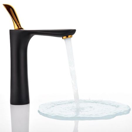 Смеситель для раковины D&K Venice Baciano DA1032659 Черный Золото, артикул DA1032659