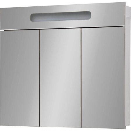 Зеркальный шкаф Cerutti SPA Ломбардия 90 zhlo с подсветкой Белый